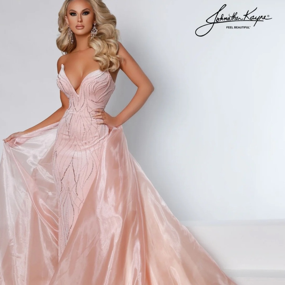 Johnathan Kayne Blush Pink Prom Dress
